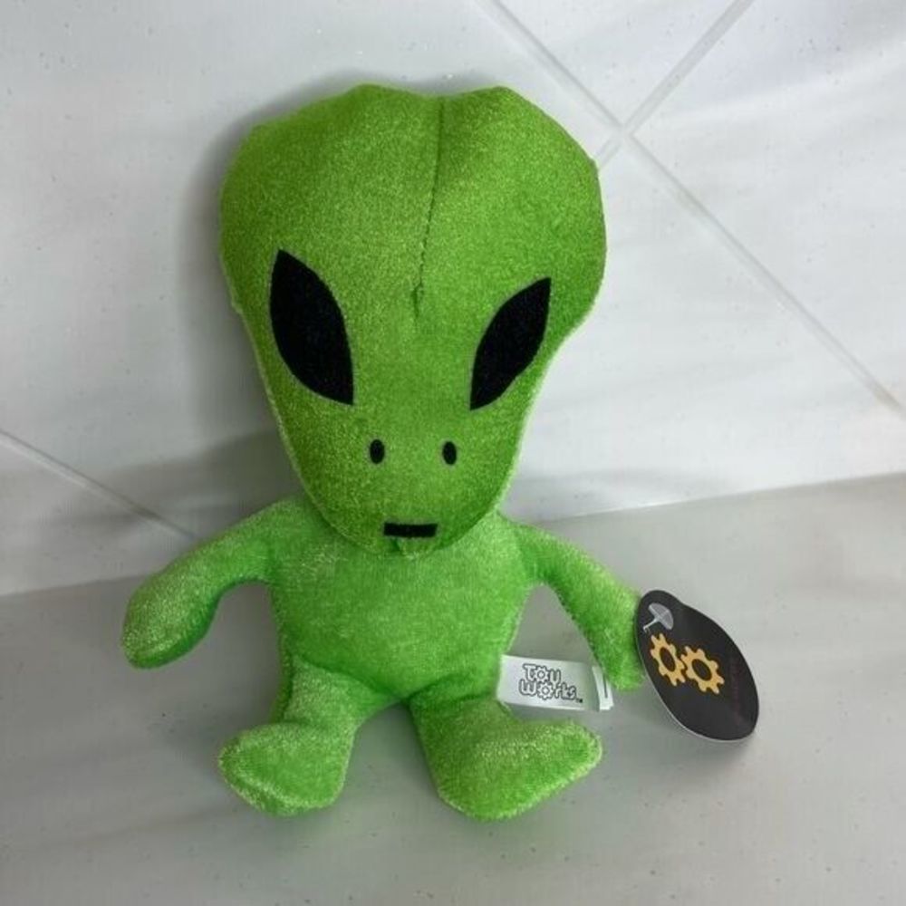 Green Alien Plush Toy New Green - Picture 4 of 9